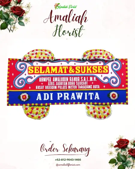 Papan Bunga Ucapan Selamat Moris Jaya