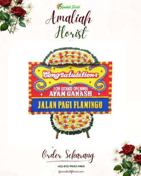 Sewa Papan Bunga Moris Jaya